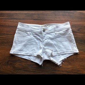 White Denim Shorts